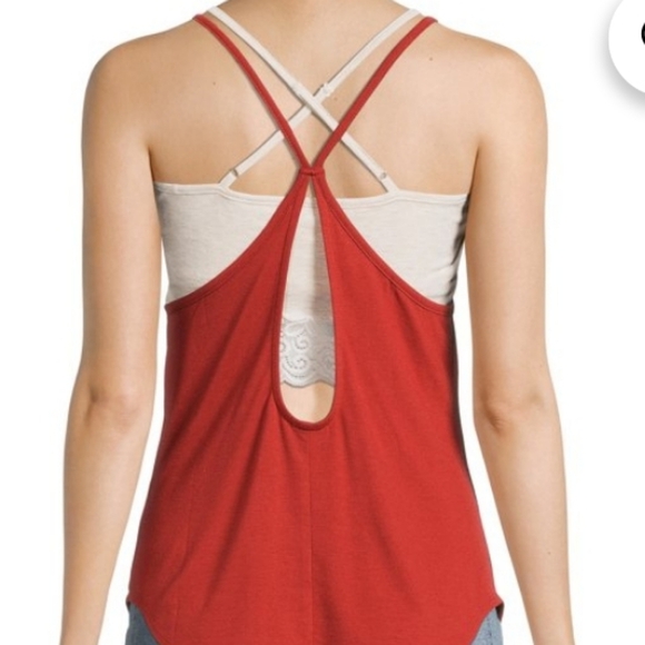 Day Dreamer Tank Top High Neck Unique Strapy XL (15-17) Junior Fit - Picture 2 of 2